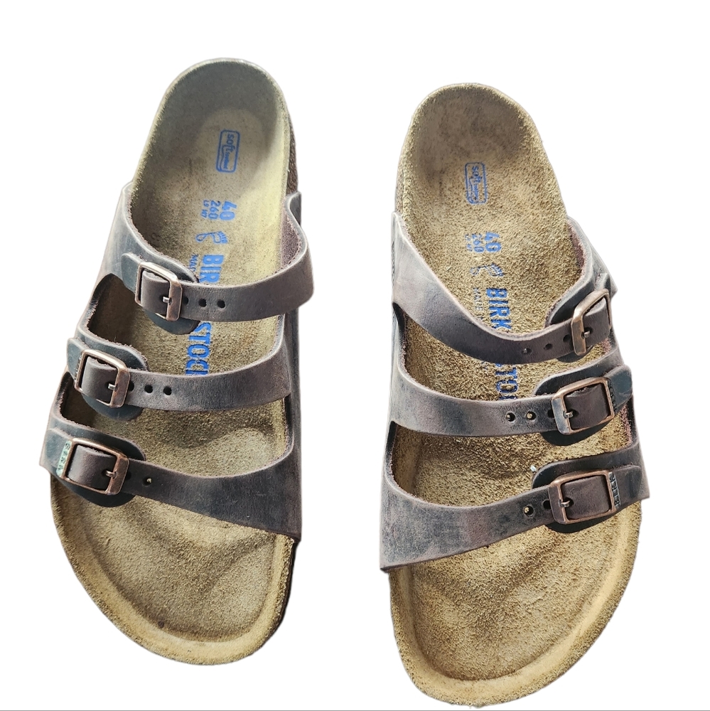 Birkenstock Women's Florida Soft Footbed Sandal, Habana Leather